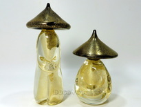 murano glass japanese figures