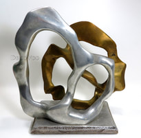 maggie Milone bronze aluminum art sculpture