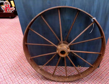 iron steel wheel 28 inches,steampunk, garden,patio,